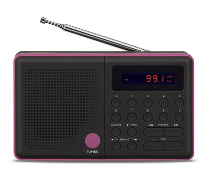 Radio i budzik ELTRA RO PLISZKA biala